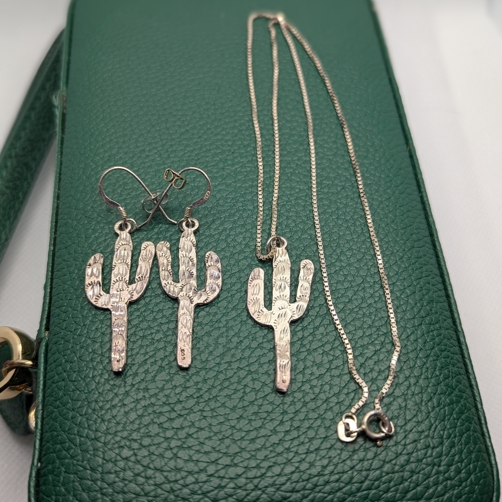 🌵 Sterling Silver Saguaro Set ✨